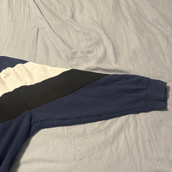 PINK Blue and Black Quarter Zip with White Accents - Picture 4 of 4